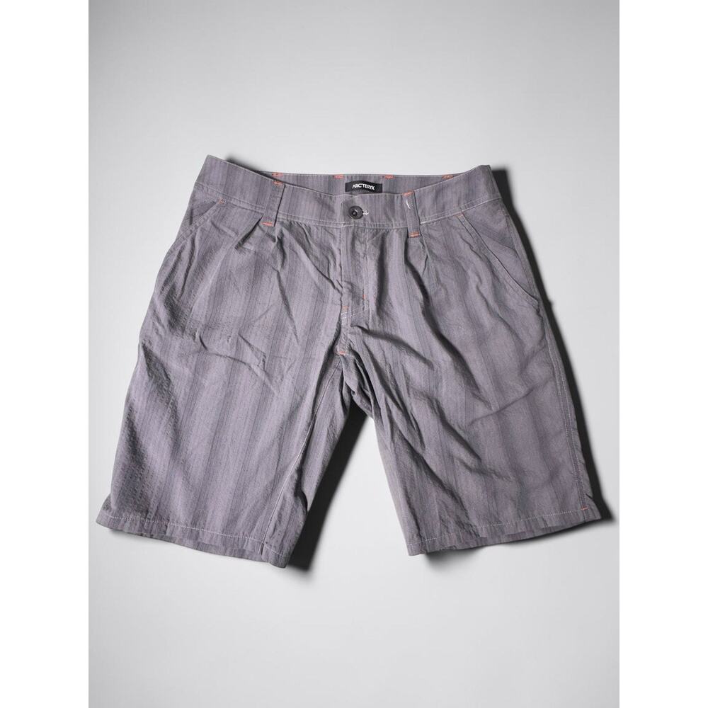 Arc’teryx Women’s Hiking Shorts Size 6 Gray Striped Lightweight Outdoor Trail